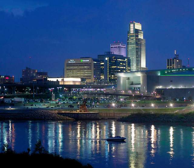 Skyline with Omaha's Convention Center