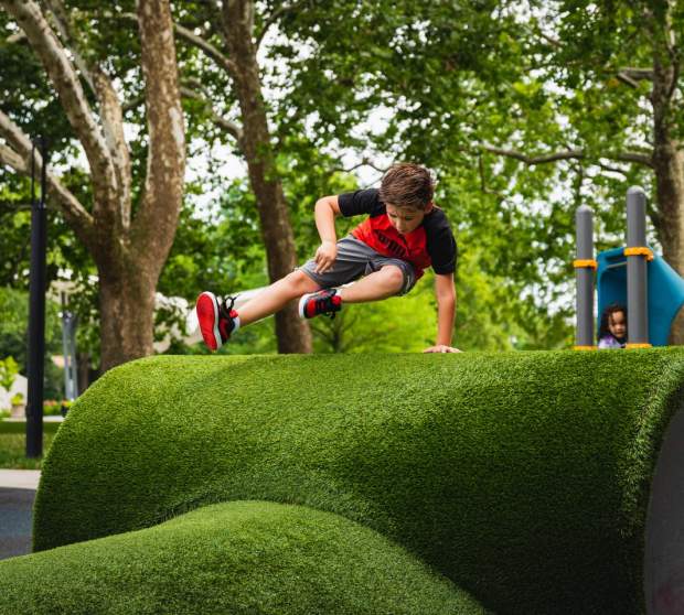 Thompson Park - Boy Jumping