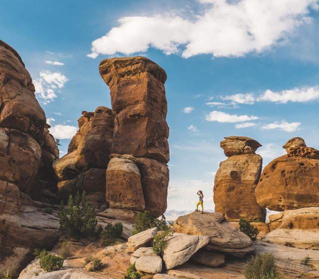 Hiking in Devil's Kitchen in Colorado National Monument