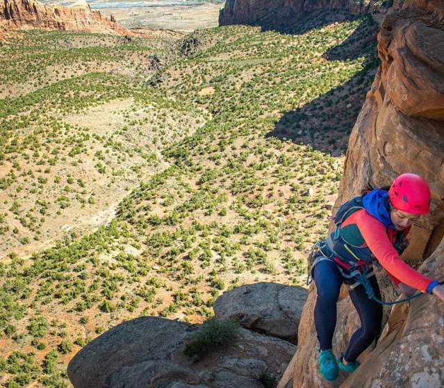 Rock climbing in Colorado National Monument