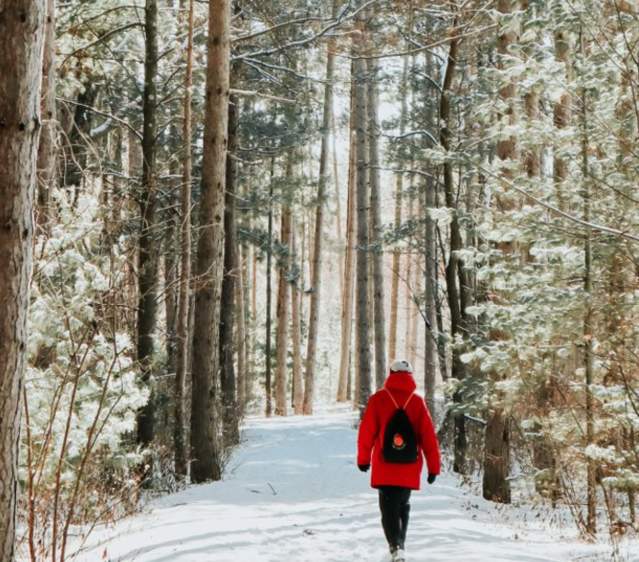 Get out and enjoy winter on the beautiful Green Circle Trail.