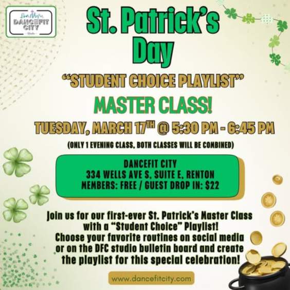 ST. PATRICK’S DAY MASTER CLASS