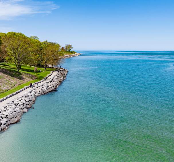 shoreline path