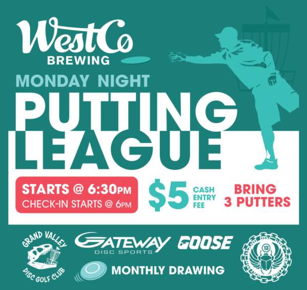 Disc Golf Putting League at WestCo Brewing!