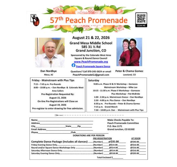57th annual Peach Promenade square & round dance
