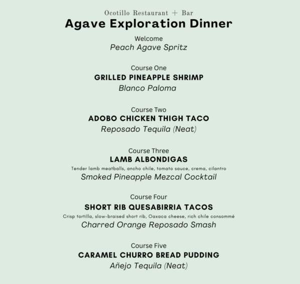 Agave Exploration Dinner