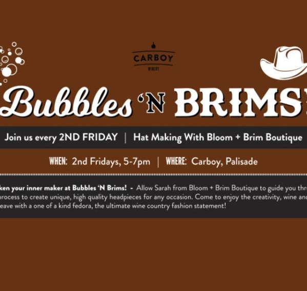Bubbles and Brims - A Hat Making Party!