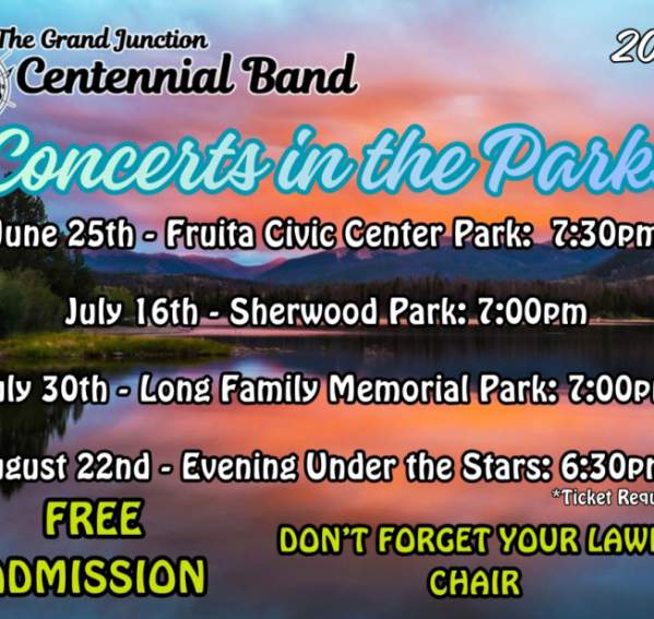 Grand Junction Centennial Band Concert in the Parks: Long Family Memorial Park