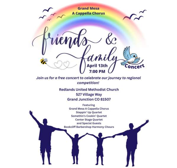 Grand Mesa A Cappella Chorus Friends & Family Night Free Concert