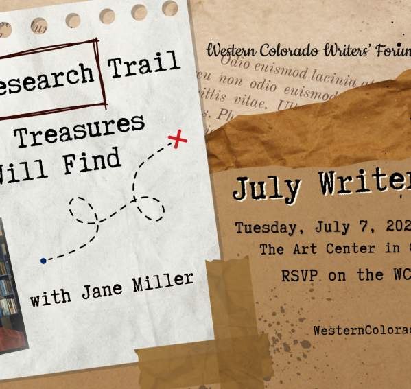 July Writer's Night - Down the Research Trail with Jane Miller