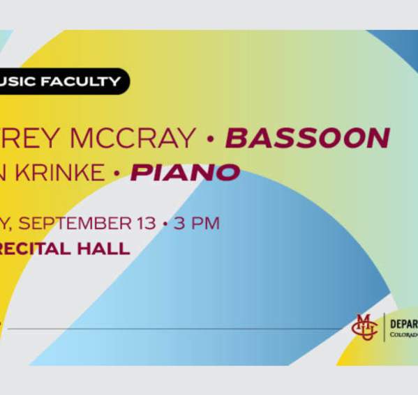 Colorado Mesa University Music Faculty: Jeffrey McCray, bassoon with Brian Krinke, piano