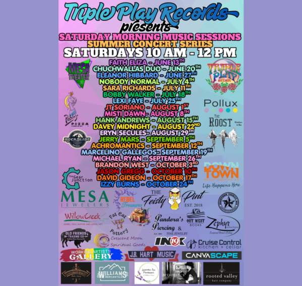Saturday Morning Music Sessions – Summer Concert Series