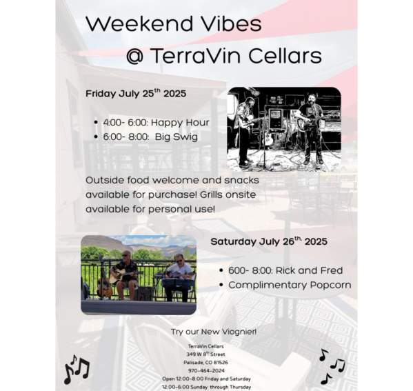 Live Music at TerraVin Cellars, Palisade, CO
