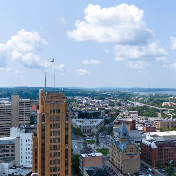 Skyline with State Tower Building