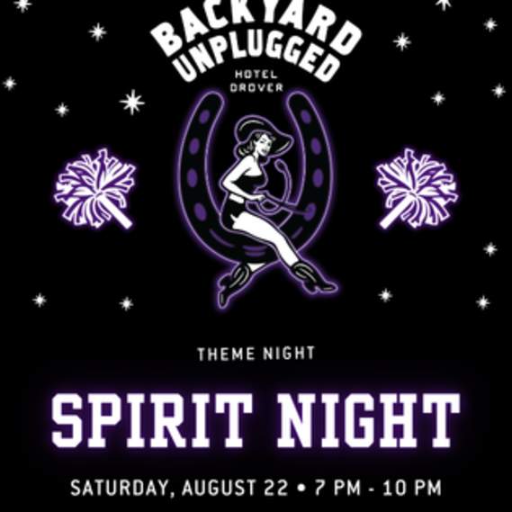 The Backyard Unplugged Theme Night: Spirit Night