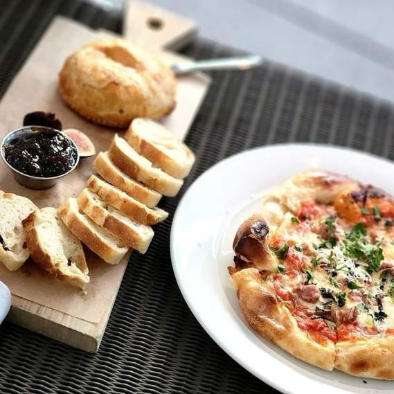Pizza on the Patio on Café Modern’s Patio