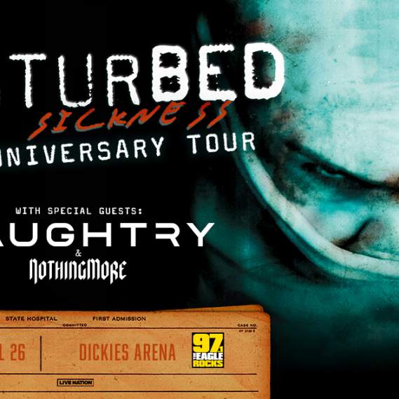 97.1 The Eagle Presents Disturbed: The Sickness 25th Anniversary Tour