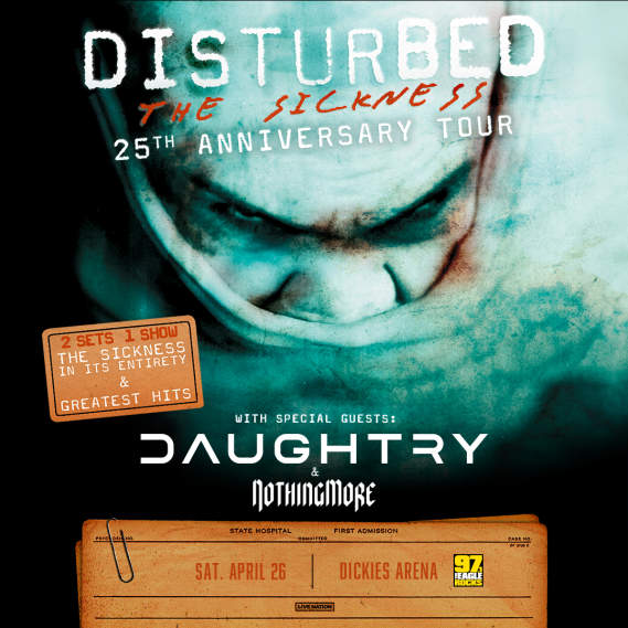 97.1 The Eagle Presents Disturbed