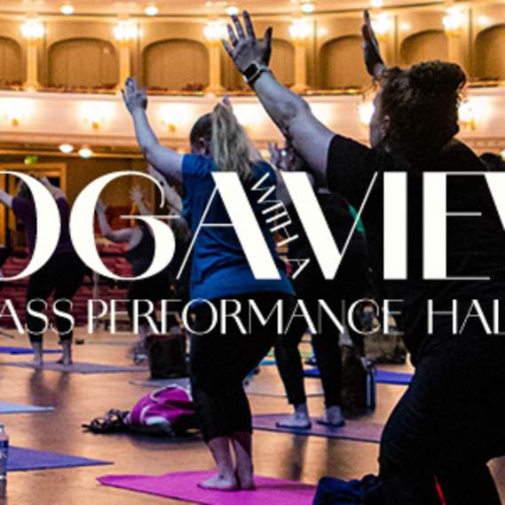 Yoga on the Bass Hall Stage