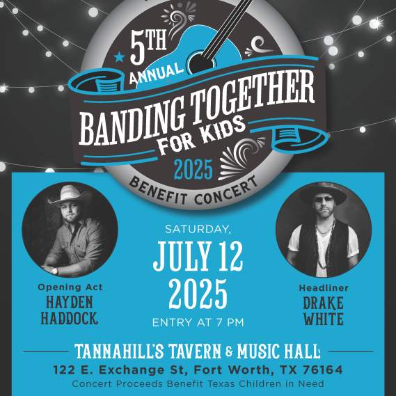 Drake White w/ Hayden Haddock at 5th Annual Banding Together for Kids