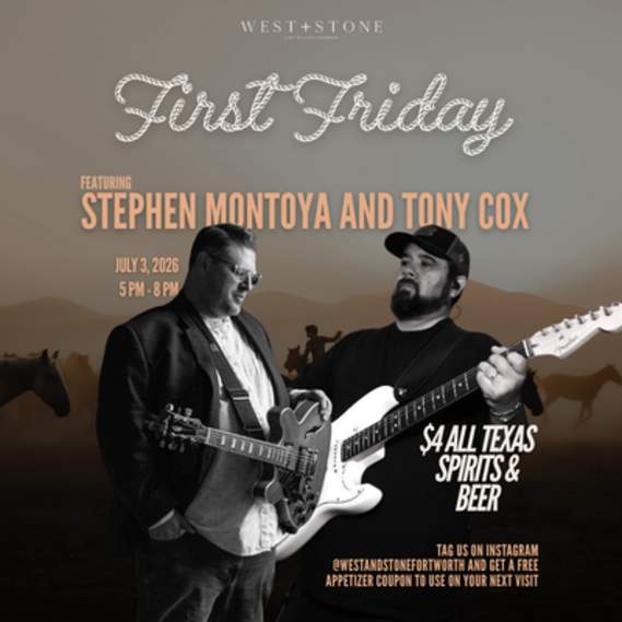 First Fridays at West + Stone: Live Music & Happy Hour