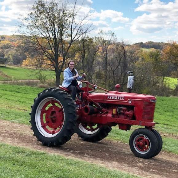 Antique Tractor Driving