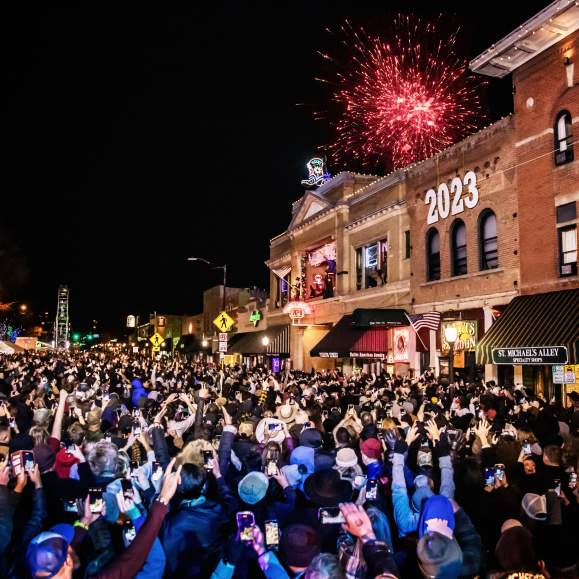 New Year's Eve Boot Drop