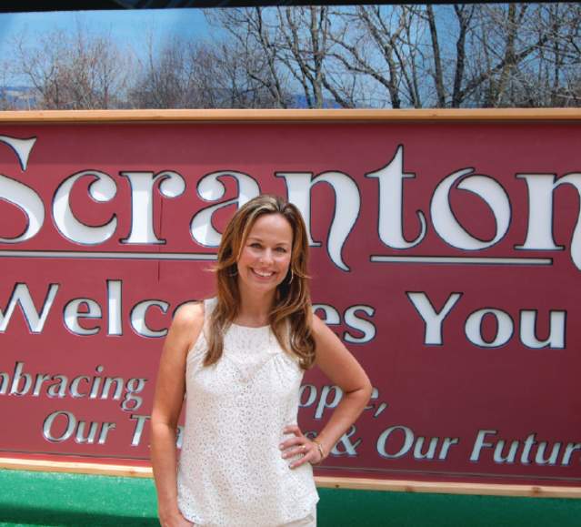The Office - Janet Levinson at Scranton Welcome Sign