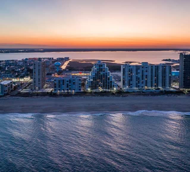 Skyline of Ocean City, MD