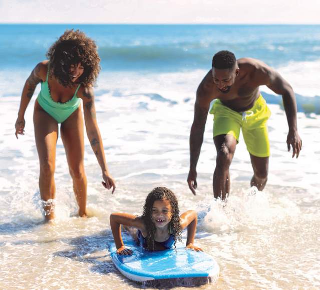 Body Boarding Family