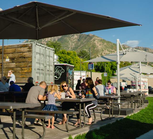 People Dining at SoHo Food Park