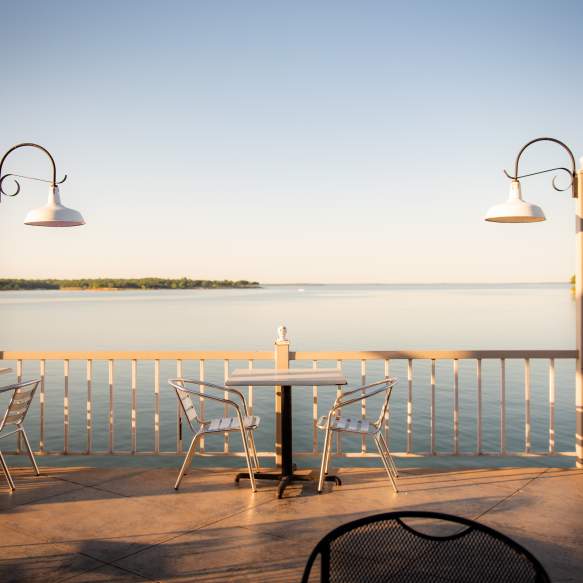 Lake Texoma Views off the patio of the Point Restaurant