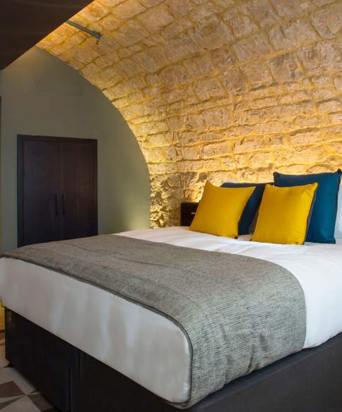 Vault bedroom at Hotel Indigo Bath