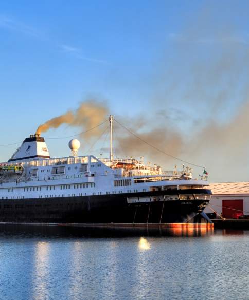 Azores Cruise ship docked at Royal Portbury Docks - Credit CMV Cruises