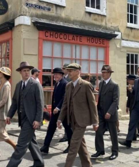 Agatha Christie’s Seven Dials filming in Bath - credit B&NES Film Office