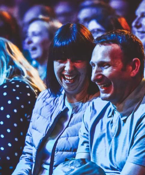 People laughting at a show - Credit Bristol Comedy Garden