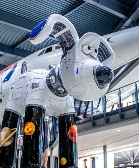Gromit Unleashed 3 - Beagle 3 at Aerospace Bristol - credit Ambitious PR