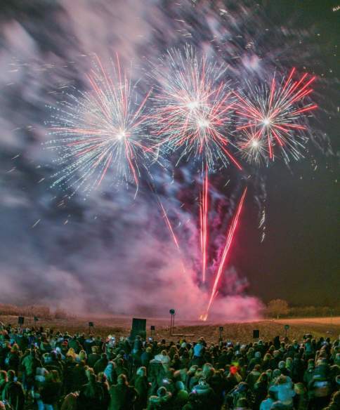 Fireworks at Avon Valley Adventure Park near Bristol - credit Avon Valley Adventure Park