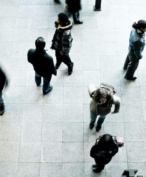 Crowd stock image