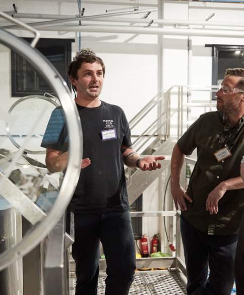 Wiper and True Brewery tour - credit Charlotte Tolhurst