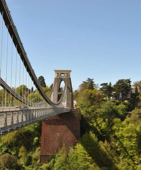 A view of the Clifton Suspension Bridge in West Bristol, looking towards the Abbots Leigh area - credit Clifton Suspension Bridge Trust