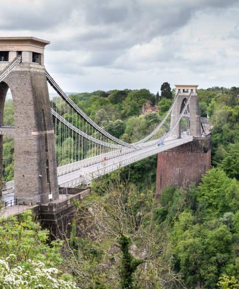 A view of the Clifton Suspension Bridge in West Bristol, looking towards the Abbots Leigh area - credit Lee Pullen