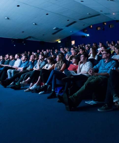 Audience watching film in cinema at Watershed - credit Encounters Festival