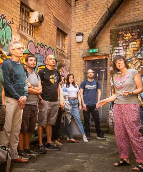 People on a tour with Graft