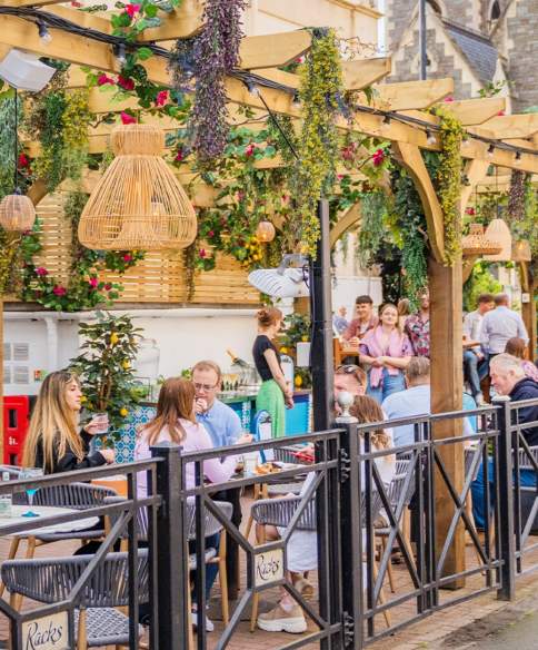 The outdoor terrace at the Racks restaurant in Clifton, West Bristol - credit Racks Bristol
