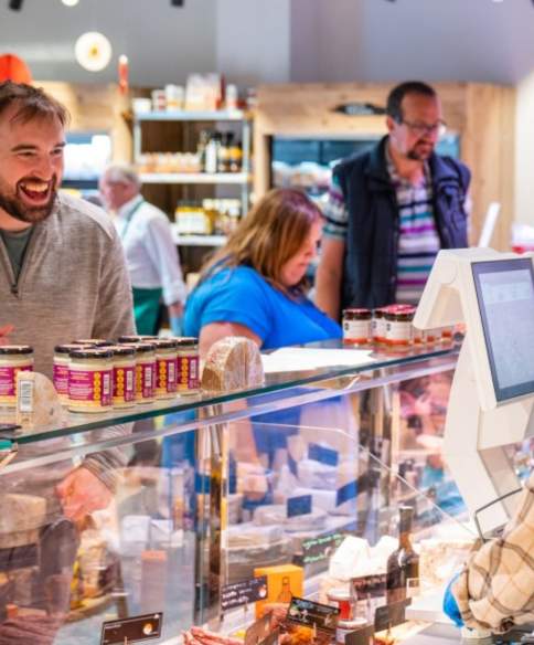 Shoppers at Flourish Foodhall - credit Flourish Foodhall