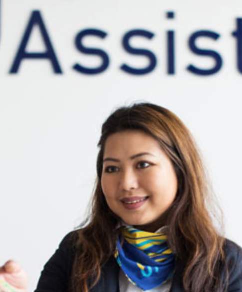 A staff member at the Special Assistance desk at Bristol Airport - credit Bristol Airport