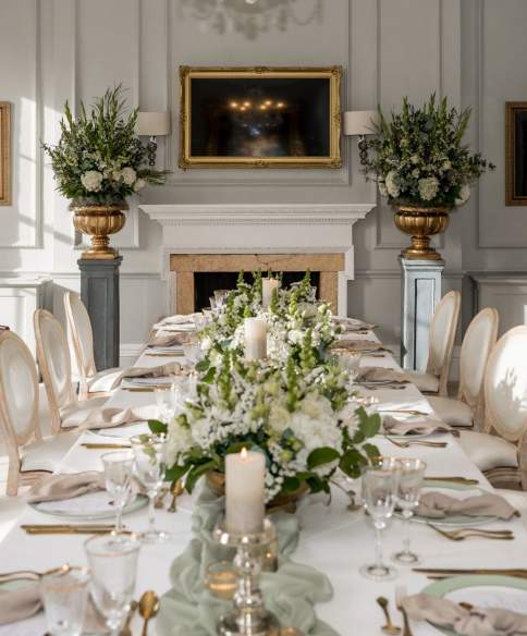 The Royal Crescent Hotel & Spa Bath Private Dining set up