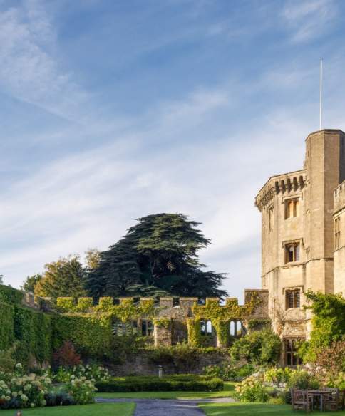 Thornbury Castle external garden view