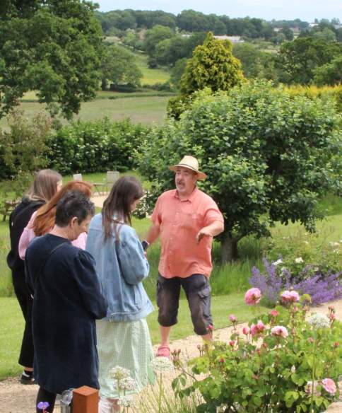 People inthe garden at The Pony Chew Valley in North Somerset near Bristol - credit Visit West